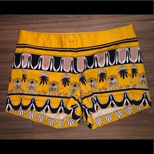 JCrew patterned chino shorts